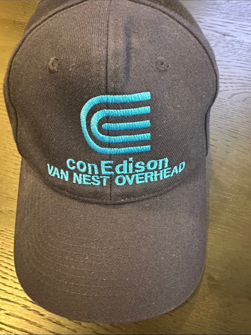 Vintage ConEdison Navy KC Caps Snapback Hat Van Nest Overhead Workwear Utility